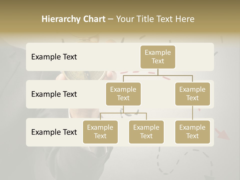 A Man In A Suit Holding A Compass PowerPoint Template