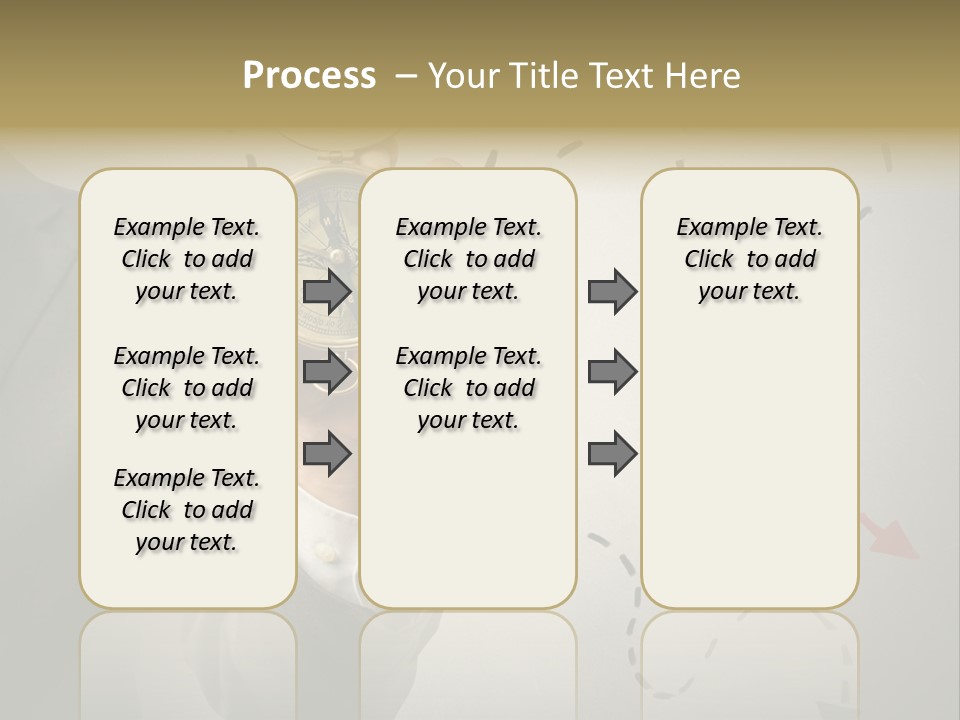 A Man In A Suit Holding A Compass PowerPoint Template
