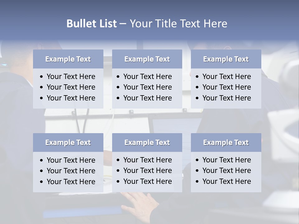 A Couple Of Men Sitting In Front Of A Laptop Computer PowerPoint Template