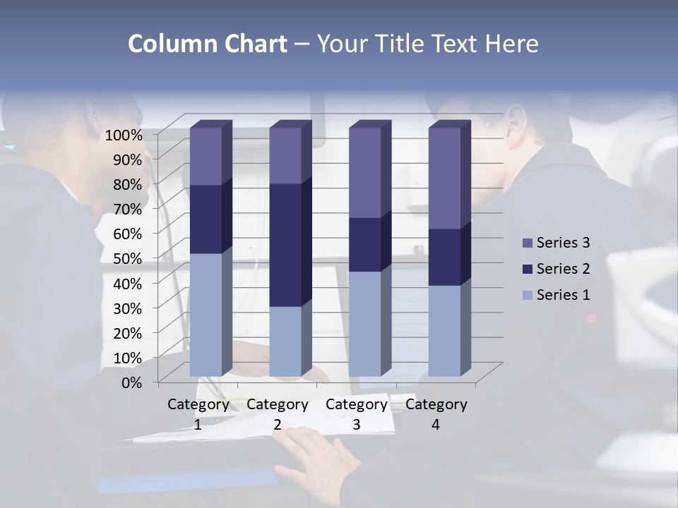 A Couple Of Men Sitting In Front Of A Laptop Computer PowerPoint Template