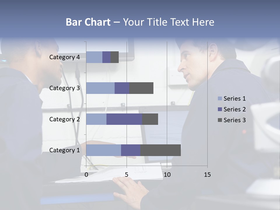 A Couple Of Men Sitting In Front Of A Laptop Computer PowerPoint Template