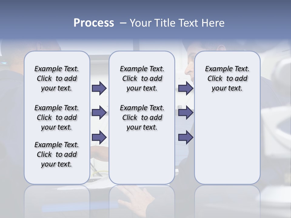 A Couple Of Men Sitting In Front Of A Laptop Computer PowerPoint Template