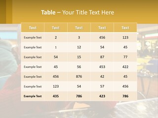 A Young Boy Eating A Sandwich In A Restaurant PowerPoint Template