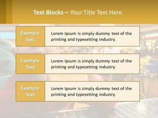 A Young Boy Eating A Sandwich In A Restaurant PowerPoint Template