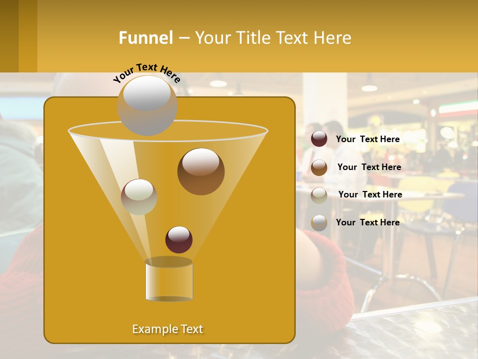 A Young Boy Eating A Sandwich In A Restaurant PowerPoint Template