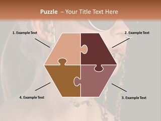 A Woman Wearing Sunglasses With A Chain Around Her Neck PowerPoint Template