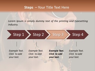 A Woman Wearing Sunglasses With A Chain Around Her Neck PowerPoint Template