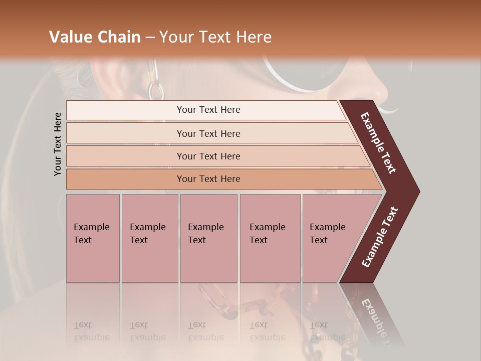 A Woman Wearing Sunglasses With A Chain Around Her Neck PowerPoint Template