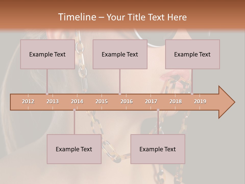 A Woman Wearing Sunglasses With A Chain Around Her Neck PowerPoint Template