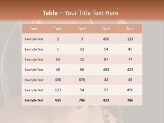 A Woman Wearing Sunglasses With A Chain Around Her Neck PowerPoint Template