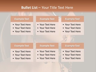 A Woman Wearing Sunglasses With A Chain Around Her Neck PowerPoint Template