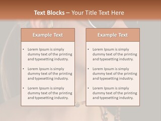A Woman Wearing Sunglasses With A Chain Around Her Neck PowerPoint Template