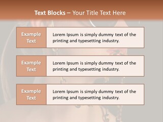 A Woman Wearing Sunglasses With A Chain Around Her Neck PowerPoint Template