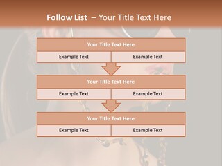 A Woman Wearing Sunglasses With A Chain Around Her Neck PowerPoint Template