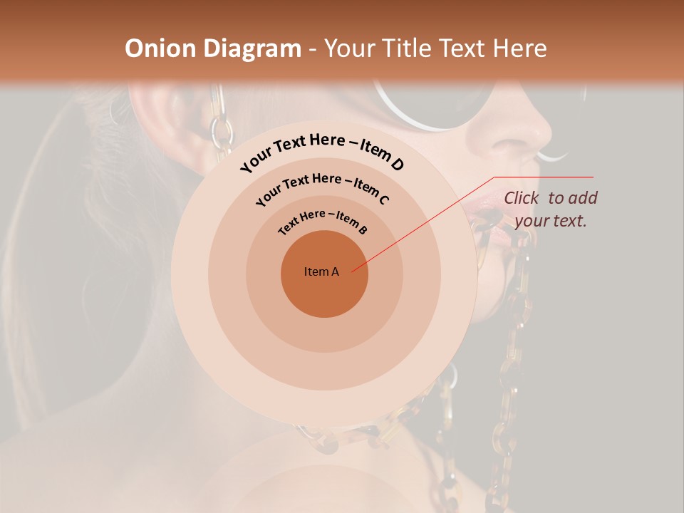 A Woman Wearing Sunglasses With A Chain Around Her Neck PowerPoint Template