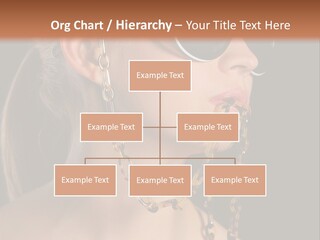 A Woman Wearing Sunglasses With A Chain Around Her Neck PowerPoint Template