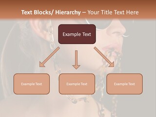 A Woman Wearing Sunglasses With A Chain Around Her Neck PowerPoint Template