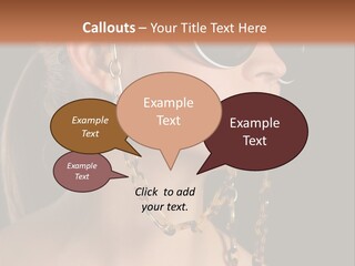 A Woman Wearing Sunglasses With A Chain Around Her Neck PowerPoint Template