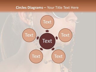 A Woman Wearing Sunglasses With A Chain Around Her Neck PowerPoint Template