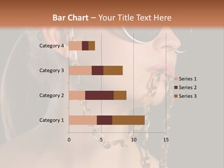 A Woman Wearing Sunglasses With A Chain Around Her Neck PowerPoint Template