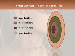 A Woman Wearing Sunglasses With A Chain Around Her Neck PowerPoint Template