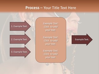 A Woman Wearing Sunglasses With A Chain Around Her Neck PowerPoint Template