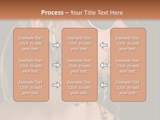 A Woman Wearing Sunglasses With A Chain Around Her Neck PowerPoint Template