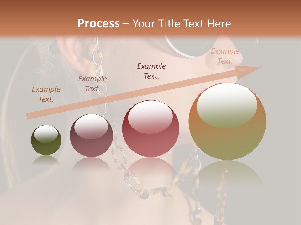 A Woman Wearing Sunglasses With A Chain Around Her Neck PowerPoint Template