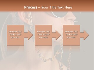 A Woman Wearing Sunglasses With A Chain Around Her Neck PowerPoint Template