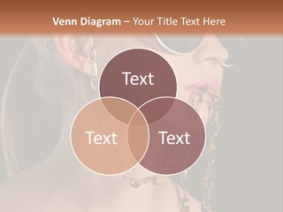 A Woman Wearing Sunglasses With A Chain Around Her Neck PowerPoint Template