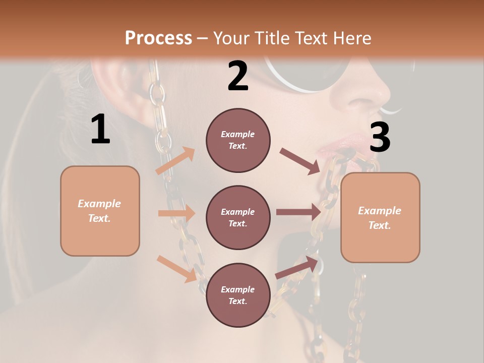 A Woman Wearing Sunglasses With A Chain Around Her Neck PowerPoint Template