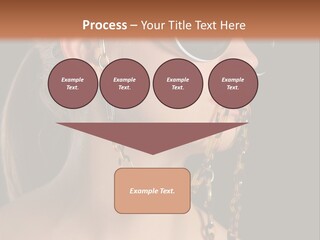 A Woman Wearing Sunglasses With A Chain Around Her Neck PowerPoint Template