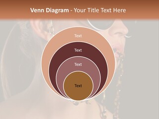 A Woman Wearing Sunglasses With A Chain Around Her Neck PowerPoint Template