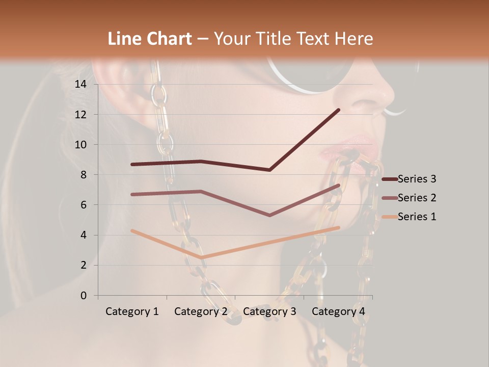 A Woman Wearing Sunglasses With A Chain Around Her Neck PowerPoint Template