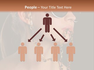 A Woman Wearing Sunglasses With A Chain Around Her Neck PowerPoint Template