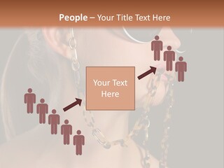 A Woman Wearing Sunglasses With A Chain Around Her Neck PowerPoint Template