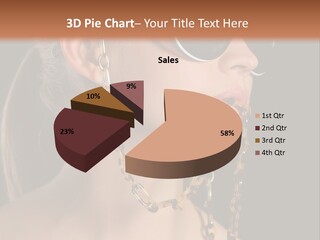 A Woman Wearing Sunglasses With A Chain Around Her Neck PowerPoint Template