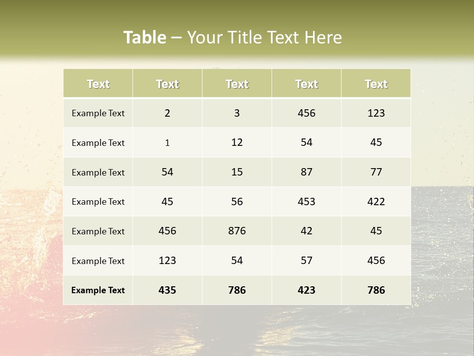 A Group Of People Playing In The Water At Sunset PowerPoint Template