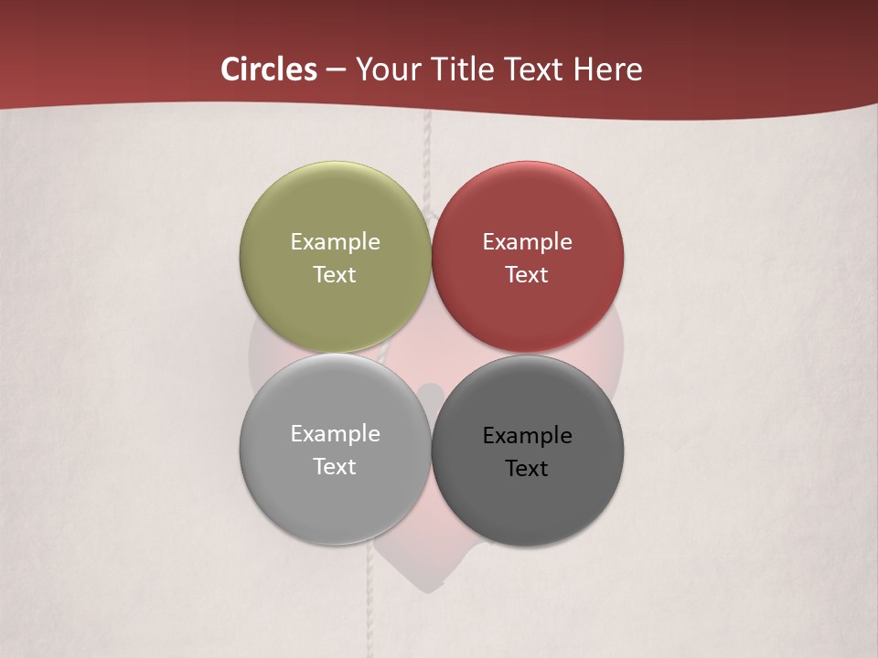 A Red Heart Hanging From A Red Curtain PowerPoint Template