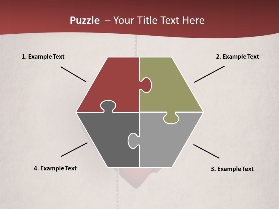 A Red Heart Hanging From A Red Curtain PowerPoint Template