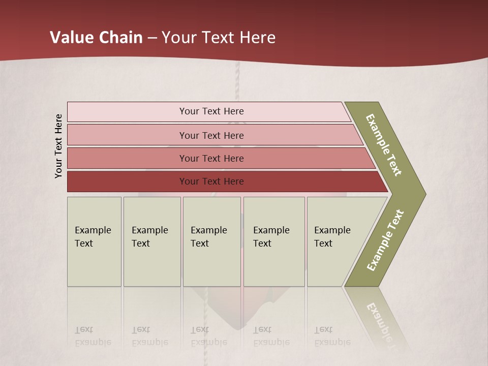A Red Heart Hanging From A Red Curtain PowerPoint Template