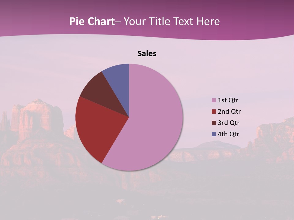 A Mountain Range With A Purple Sky In The Background PowerPoint Template