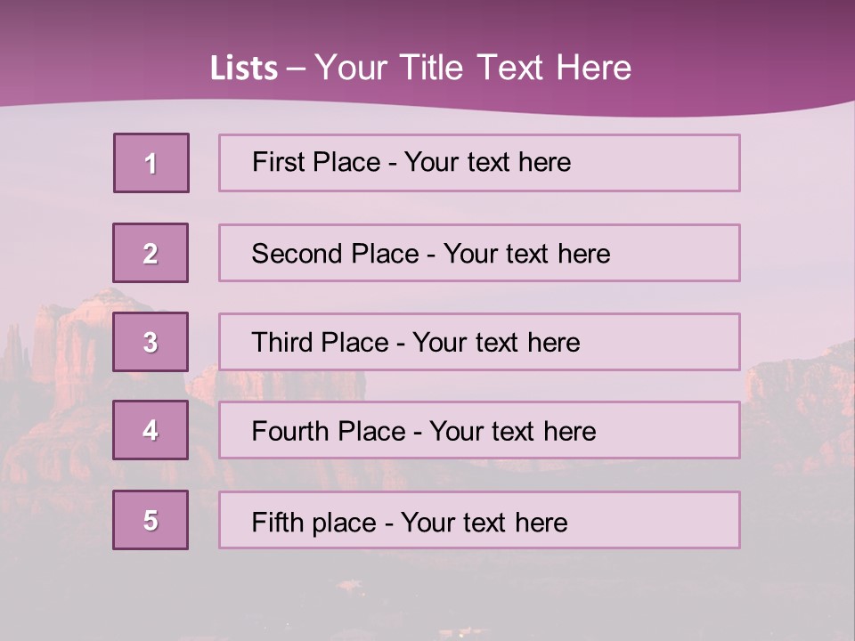 A Mountain Range With A Purple Sky In The Background PowerPoint Template