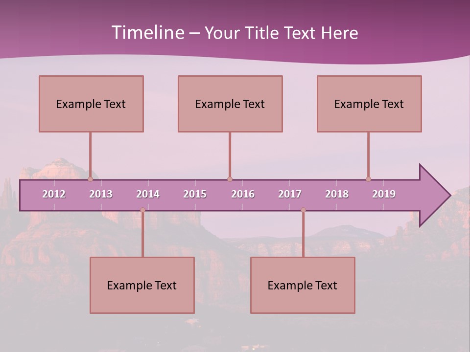 A Mountain Range With A Purple Sky In The Background PowerPoint Template