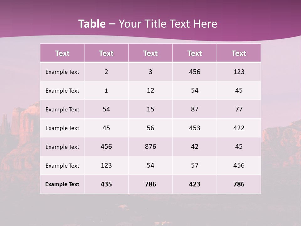 A Mountain Range With A Purple Sky In The Background PowerPoint Template