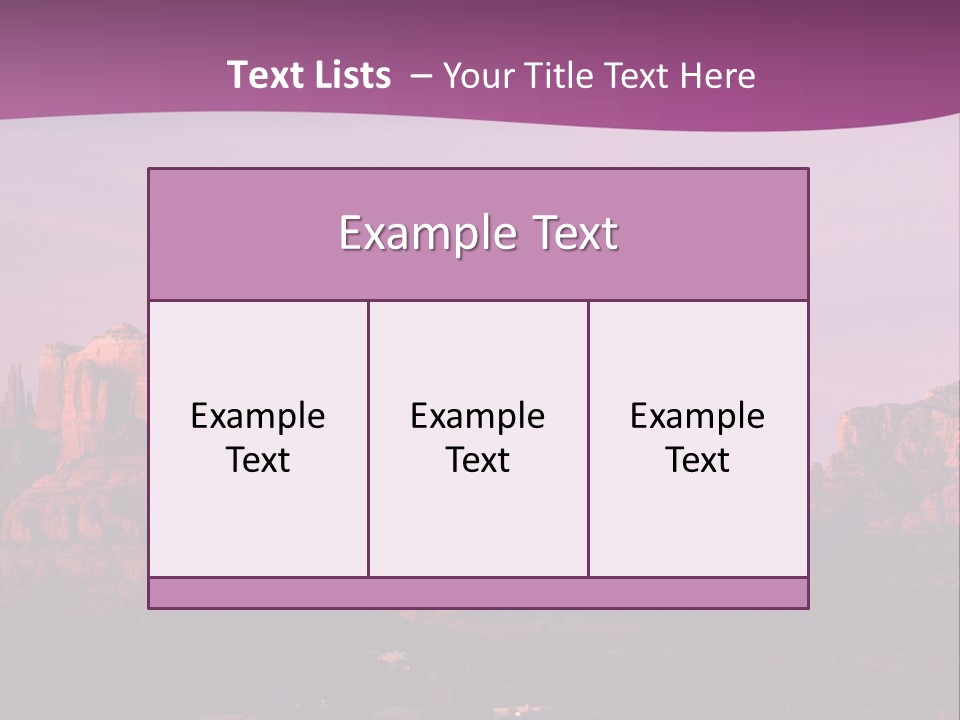 A Mountain Range With A Purple Sky In The Background PowerPoint Template