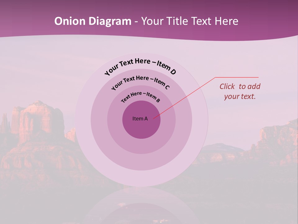 A Mountain Range With A Purple Sky In The Background PowerPoint Template
