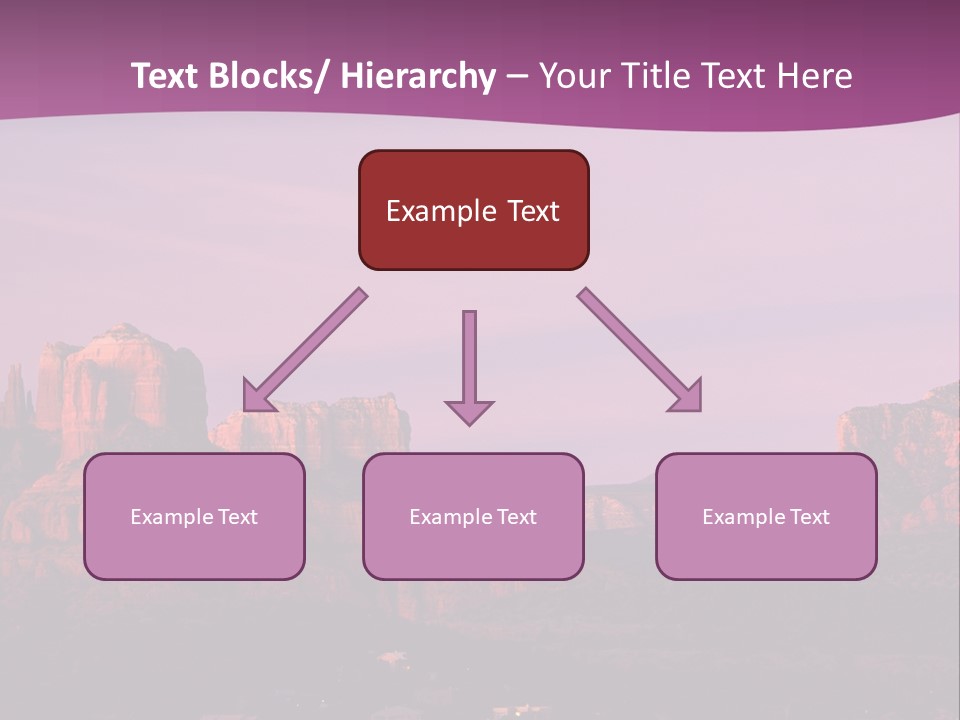 A Mountain Range With A Purple Sky In The Background PowerPoint Template