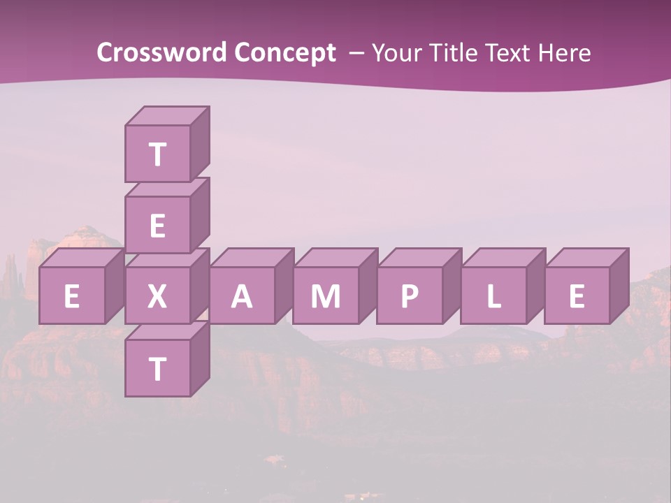 A Mountain Range With A Purple Sky In The Background PowerPoint Template