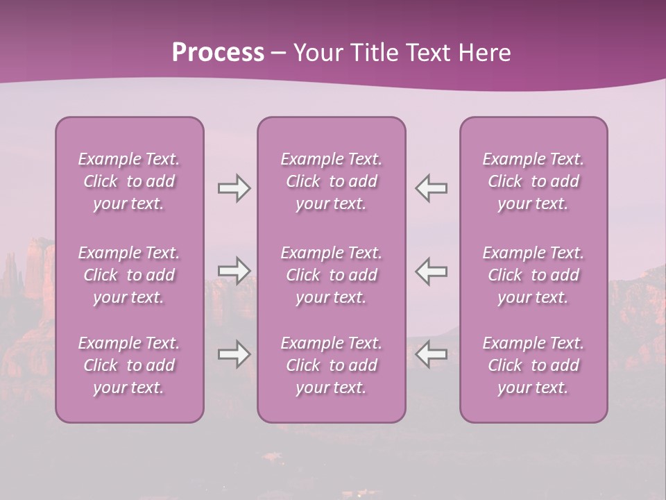 A Mountain Range With A Purple Sky In The Background PowerPoint Template